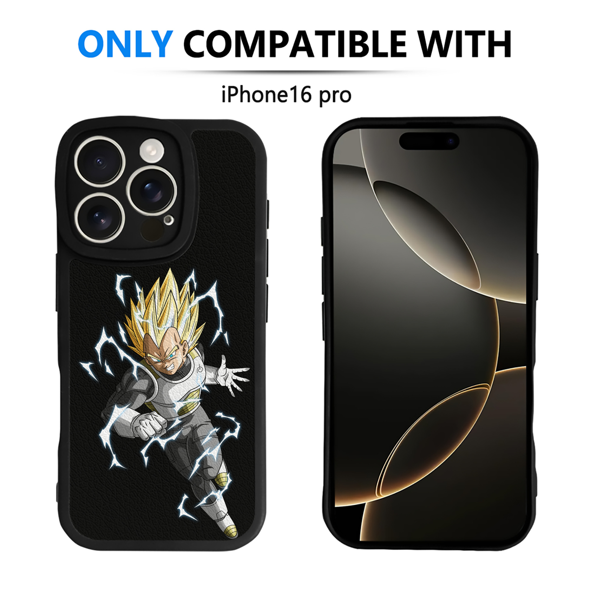 （画像用） ドラゴンボール ベジータ四世（Bejīta Yonsei）DRAGON BALL Vegeta IV 【iPhone 16シリーズ対応】シリコンスマホケース（レザー調） 材質：シリコン